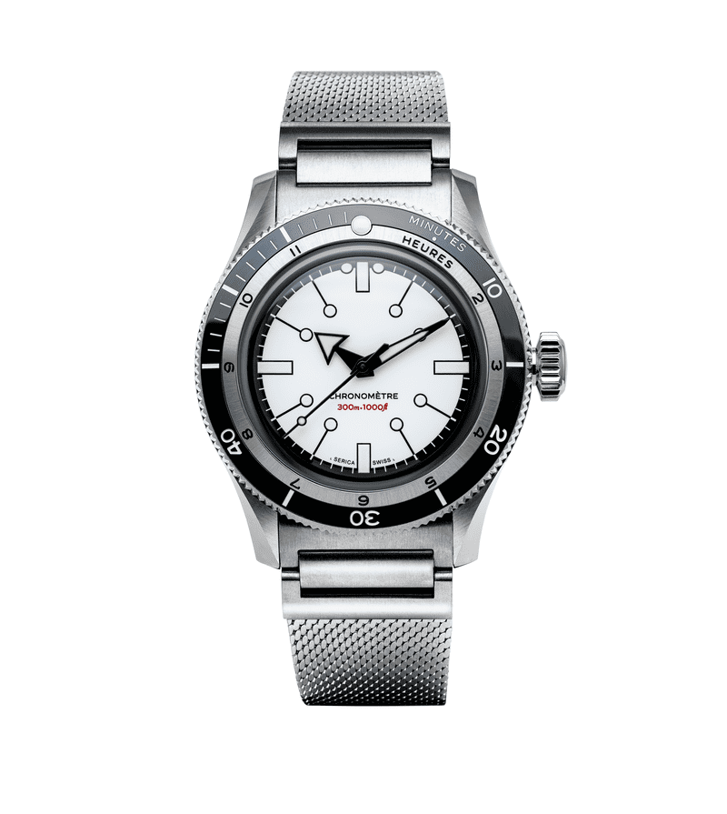 Serica 5303 white dial watch